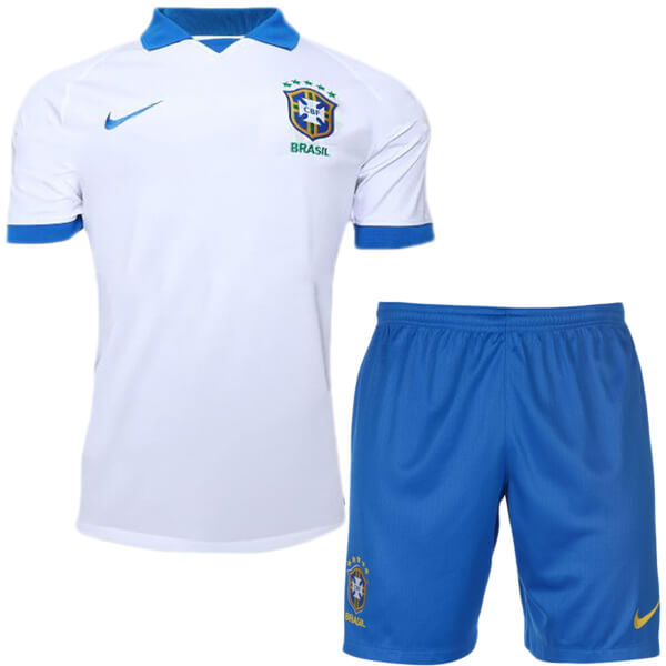 Camiseta Brasil Segunda equipación Niño 2019 Blanco